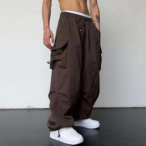 Unisex Black Plain Canvas Track Pants <b>Wind</b> <b>Breaker</b> Jogger Quick Dry Eco-Friendly Breathable Custom Printed Logo Comfortable - Product Image 4