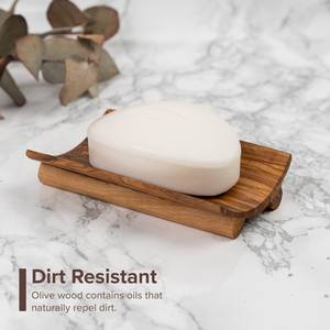 Jaboneras de bambú de madera para barra de jabón para ducha para lavabo de baño Bandeja de jabón de madera pequeña a granel - Product Image 5