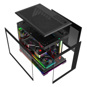 Ventilateur de refroidissement <span class=keywords><strong>RGB</strong></span> pour PC Gamer et autres boîtiers d'ordinateur Micro ATX, alimentation directe usine - Product Image 2