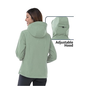 Veste de moto softshell pour homme avec capuche, imperméable, respirante, décontractée, épaisse, confortable à porter - Product Image 2