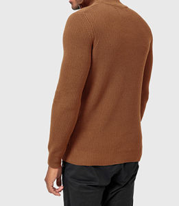 Sweat-shirt à demi-zip surdimensionné pour homme, logo brodé personnalisé, poids lourd, meilleure mode, sweat-shirt à épaules tombantes - Product Image 3