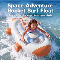 Planche de surf gonflable pour enfants avec poignées, bodyboard, flotteur de natation pour la plage et la piscine, planche de surf légère en PVC pour l'entraînement des enfants