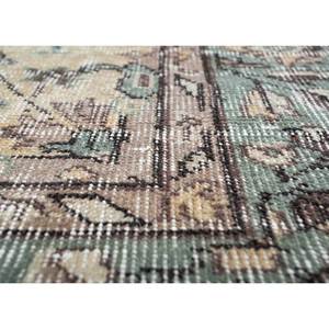 พรมขนสัตว์สีน้ำตาลเบจวินเทจถักมือ รุ่น Pae-3243 สำหรับใช้ในบ้าน-ลายเมดัลเลียนรูปสี่เหลี่ยมผืนผ้าแบบนามธรรมสำหรับห้องนั่งเล่น ห้องโถง ห้องพัก - Product Image 3