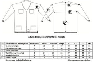 แจ็กเก็ตเก็บผึ้งแขนยาวสำหรับผู้ชายอุปกรณ์โรงงานเพื่อความปลอดภัยสไตล์ใหม่ล่าสุด - Product Image 4