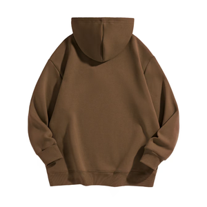 2025 ODM Anti-Wrinkle Hoodies Sweatshirt Top Breathable <b>Thick</b> <b>Fleece</b> Fabric Plain Dyed Winter Men - Product Image 4