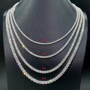 Nuevo diseñador de moda Mossanite Diamond Cuban Link Chain Iced Out con cadenas cubanas de Hip Hop de plata para hombres Collares de moda India - Product Image 6