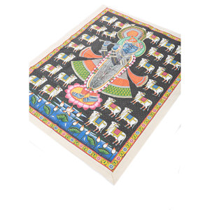 ผ้าตกแต่งผนังลายปิชไว สีเทาและสีดำ ผ้าฝ้ายคุณภาพดี งานศิลปะตกแต่งผนังสุดหรู - Product Image 2