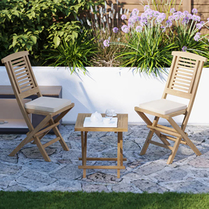 Teak Insbruck Folding <b>Chair</b> Modern Outdoor Dining Set Foldable <b>Chair</b> Patio Wooden Camping <b>Mobile</b> Garden <b>Chairs</b> - Nia - Product Image 4