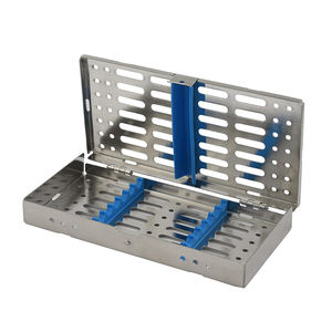Bandeja de malla de alambre para estante de casete de esterilización con tapa para instrumentos dentales quirúrgicos Bandejas de esterilización - Product Image 1