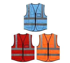 Nuevo chaleco de seguridad reflectante de alta visibilidad personalizado para trabajos de construcción o actividades al aire libre ropa de trabajo apropiada - Product Image 6