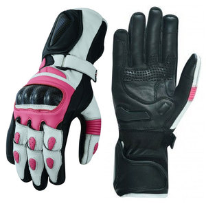 Venta al por mayor impermeable de los hombres de protección guantes de moto Nueva llegada de cuero real guantes de la motocicleta - Product Image 1