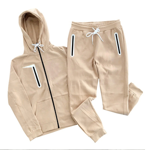 100% Cotton Custom Made Training Comfortable Activewear Men Zipper <b>Tracksuits</b> Customized Breathable Men Blank <b>Tracksuits</b> - Product Image 4