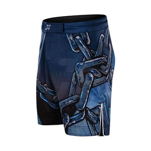 Diseña tus propios pantalones cortos MMA personalizados para hombre-Spandex/poliéster duradero secado rápido precio bajo MOQ logotipo personalizado y colores - Product Image 2