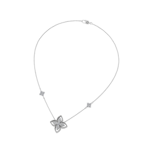 Collar de diamantes cultivados en laboratorio Floral fino de lujo elegante 950 colgante de platino personalizable joyería IGI de moda para mujer regalo bajo MOQ - Product Image 3