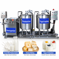Mini ligne De Production De yaourt, Pasteurizadora De Leche industriel Tofu fromage, Machine De fabrication Uth, pasteuriseur De lait lent