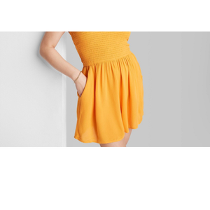 Tuta Intera Senza Maniche Wild Fable da Donna, Colore Arancione Mango, a Vita Alta, Senza Spalline, Traspirante, Ideale per la Spiaggia, Taglia S - Product Image 6