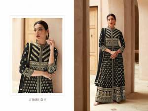 Ropa Étnica de India y pakistaní, trabajo pesado de Georgette de imitación, bordado, Salwar, Kameez con Dupatta, suministro de fábrica al por mayor - Product Image 6