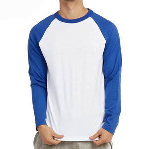 T-shirt uni décontracté 100% coton pour hommes de haute qualité avec des chemises à manches longues T-shirt uni 100% coton à manches longues - Product Image 5