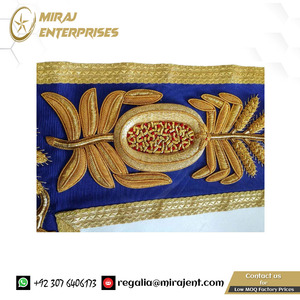 DELANTAL GRAND OFICERS BLUE LODGE-VARIOS BORDADOS Delantal bordado a mano Masonic Regalia de alta calidad - Product Image 6