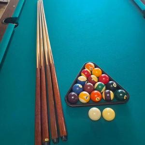 Table de billard pliante américaine en bois massif de 8 pieds, personnalisable en usine, multifonctionnelle pour l'extérieur, avec coussin durable et personnalisable - Product Image 1