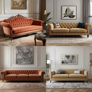 Canapé en tissu confortable deux places, fabrication vietnamienne 2025, style moderne pour salon, revêtement haut de gamme, idéal pour maison, villa, atelier - Product Image 3