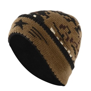 2025ใหม่หมวกถักลายดาวแจ็คการ์ดสำหรับผู้ใหญ่หมวกลายหัวกะโหลกปอมปอมแฟชั่นสตรีทพิมพ์ดิจิตอลทั่วไปสำหรับฤดูหนาว - Product Image 1