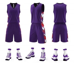 Hot Sale Customized Basketball Uniforms Breathable <b>Blue</b> Black Polyester Sportswear Sizes XS to 5XL Sublimation Printed - Product Image 3
