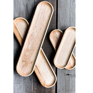 Plato de Madera de Bambú y Madera Dura, Opción Ecológica, Uso Tradicional y para Fiestas - Product Image 4