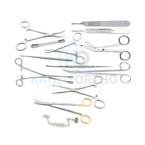 Instruments chirurgicaux sur mesure de haute qualité pour la chirurgie de base Ensemble de 14 utilisation à l'hôpital par KAHLU ORTHOPEDIC - Product Image 1