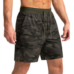 Nouveaux shorts athlétiques tendance pour hommes grandes tailles, en toile, couleurs personnalisables, coton, taille élastique, couleur unie, séchage rapide, style urbain - Product Image 1