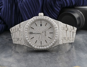 Banti Jewels WA01 Luxury Antique Iced Moissanite <b>Watch</b> VVS1 Hip Hop Stainless Steel Dual Movement Eco-Friendly 20mm Glass - Product Image 1