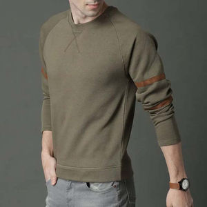 Sudaderas de algodón cómodas para hombre, precio barato, superventas, Diseña tus propias sudaderas transpirables básicas de Color sólido - Product Image 2