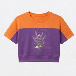 Tops Cortos Casuales para Mujer, Ropa Deportiva de Moda para Entrenamiento Físico, Correr, Ejercicio, Gimnasio, Recreación al Aire Libre, Estilo de Vida Diario - Product Image 5