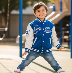 Veste de baseball pour enfants personnalisable avec nom et initiales - Product Image 4