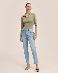 Best-seller Pantalon en denim décontracté pour femme Nouveau design Jeans bleus pour vêtements de rue À la mode pour les femmes avec un design et une taille haut de gamme - Product Image 3