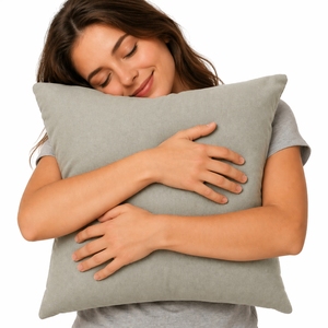 100% Cotton <b>Canvas</b> Cushion <b>Cover</b> Dark Gray Heavy Duty Decorative Sofa Pillow Case Eco Friendly - Product Image 3