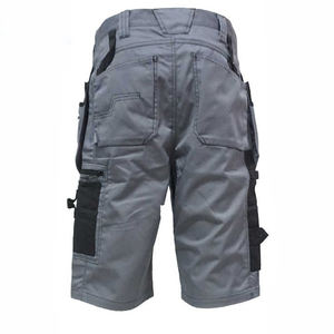 Short cargo personnalisé robuste à 6 poches pour hommes, vêtements de travail solides en polyester et coton, shorts chauds décontractés à taille élastique - Product Image 2