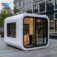 Maisonnette moderne Apple Cabin avec conteneur plat et structure en acier préfabriquée pour usage domestique, bureau ou camping