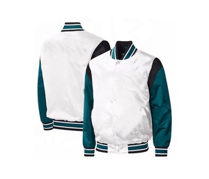 Veste de baseball sport universitaire en satin personnalisée pour hommes, veste de baseball en soie imprimée en couleurs, veste universitaire de baseball pour hommes - Product Image 3