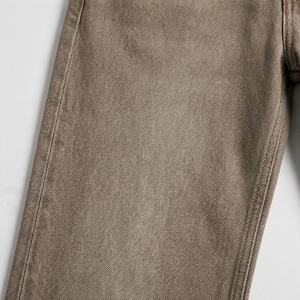 High Quality Latest Custom Double Waist Jeans For Men Color Washing Casual Washed Man Jeans Straight Leg <b>Denim</b> <b>Trousers</b> New 2025 - Product Image 5