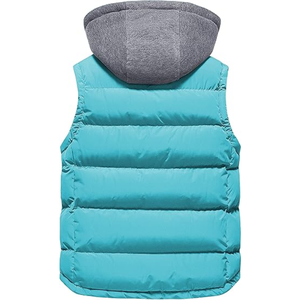 Casual Sleeveless gilet jackets with Stand Collar Puffy Winter Body <b>Warmer</b> jackets - Product Image 2