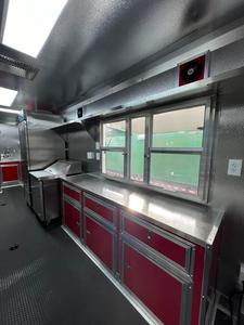 Remorque mobile entièrement équipée en acier inoxydable pour collations Cuisine complète et camion de crème glacée Fonctionnalité disponible Stock - Product Image 6