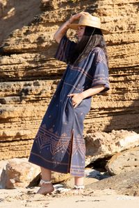 Midi Brodé Caftan À Manches Courtes Col Carré Printemps Coton Occasion Porter Marocain Caftan Broder Longue Robe Nouveau Modeste - Product Image 2