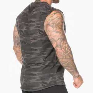 <b>Men's</b> Slim Fit Muscle Vest New Design Fitness Tank Tops with Badge Decoration Sports Mesh Sleeveless Singlets for Bodybuilding - Product Image 6