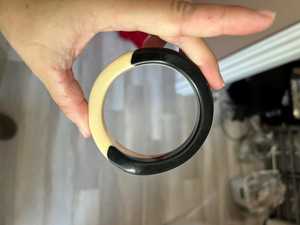 Unique Handmade <b>Resin</b> Bangles Featuring Nature Beauty, Embedded Real Flowers, Gold Leaf & <b>Stones</b>, Modern Stylish Jewelry - Product Image 5