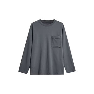 2026 New Arrival High Quality Heavyweight Acid Wash T-Shirt for <b>Men</b> Loose Neck <b>Long</b> <b>Sleeved</b> 100% Cotton Printed <b>tshirts</b> For <b>mens</b> - Product Image 3