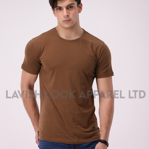 Ropa de entrenamiento Camisas de entrenamiento para hombres Camiseta de ajuste regular de algodón 100% liso Camiseta de tamaño adulto para hombres - Product Image 3