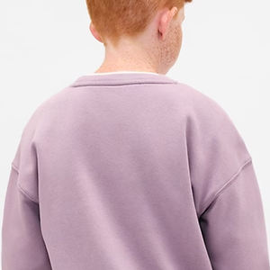 Sudadera de Manga Larga con Cuello Redondo y Color Sólido para Niños, Diseño de Logotipo Personalizado, Servicio OEM de Alta Calidad - Product Image 5