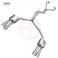 Échappement Catback à Soupape Sous Vide en Acier Inoxydable 304 Poli Miroir Haute Performance pour Audi S6/S7 C7 4.0T 2013-2018