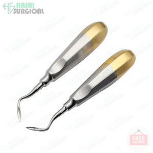 Fabricante mayorista Elevadores Medio TC ORO Acero inoxidable Triángulo Dental Raíz Elevadores Instrumentos dentales Color personalizado CE - Product Image 4